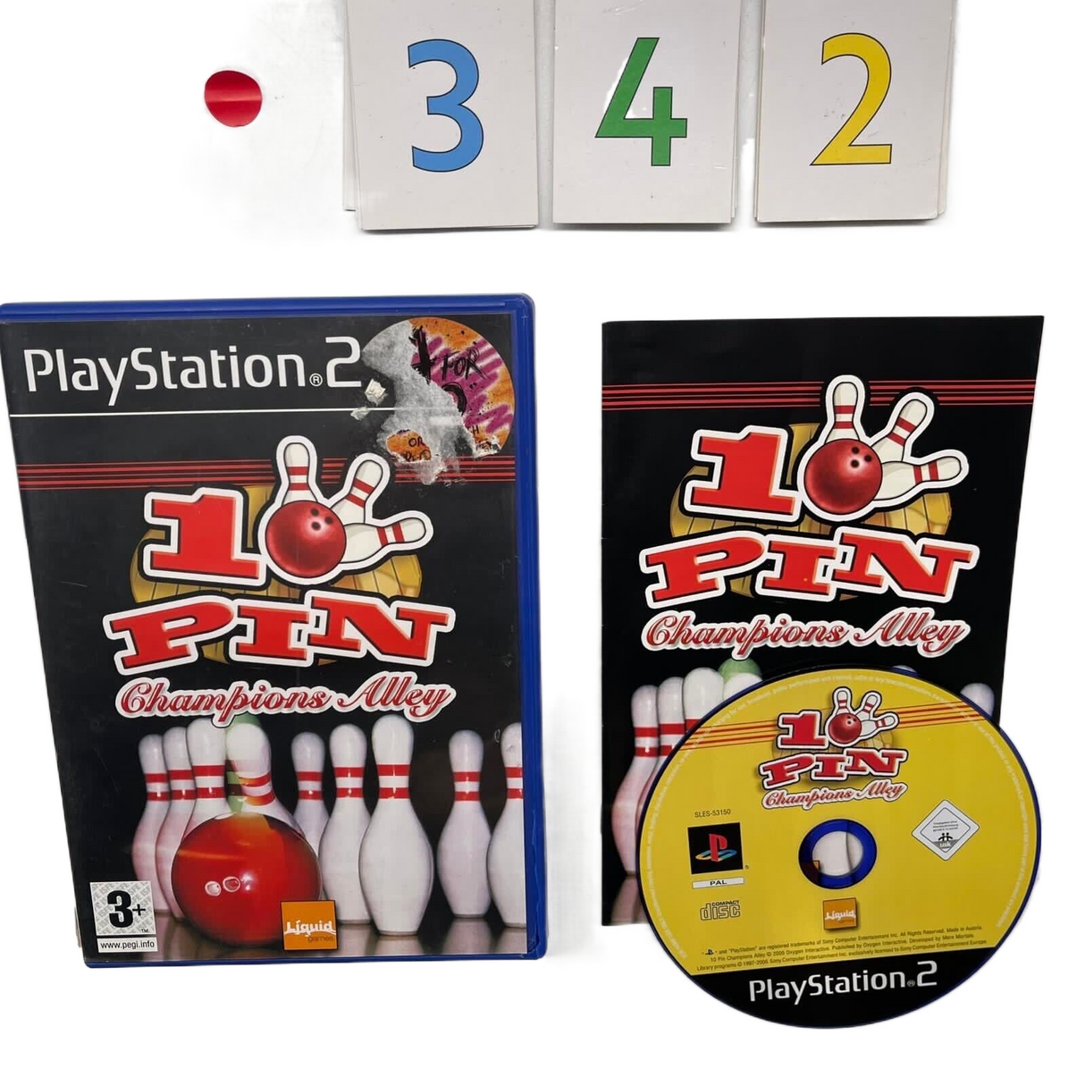 10 Pin Champions Alley PS2 Playstation 2 Game + Manual PAL