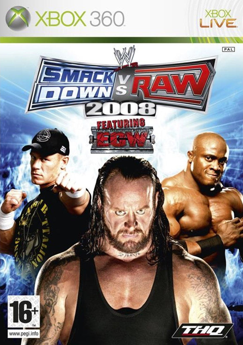 WWE SmackDown vs. Raw 2008 Xbox 360 Game PAL