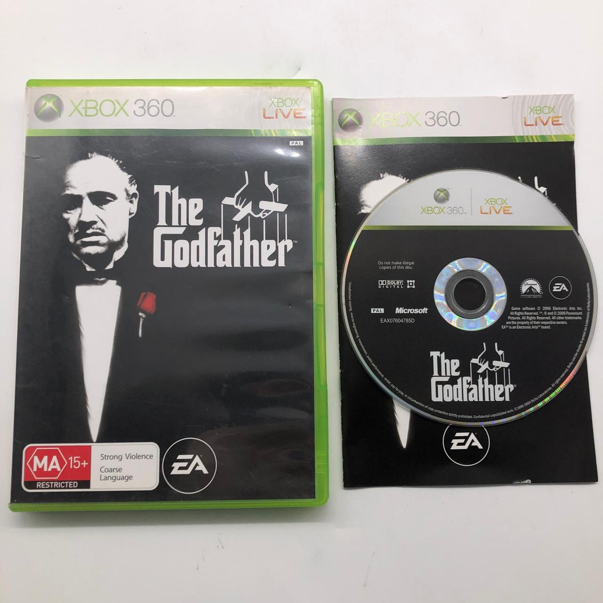 The Godfather Xbox 360 Game + Manual PAL