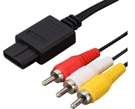 AV Audio Video TV RCA Cable Cord for Nintendo 64 Gamecube SFC SNES - Trippy Trades 