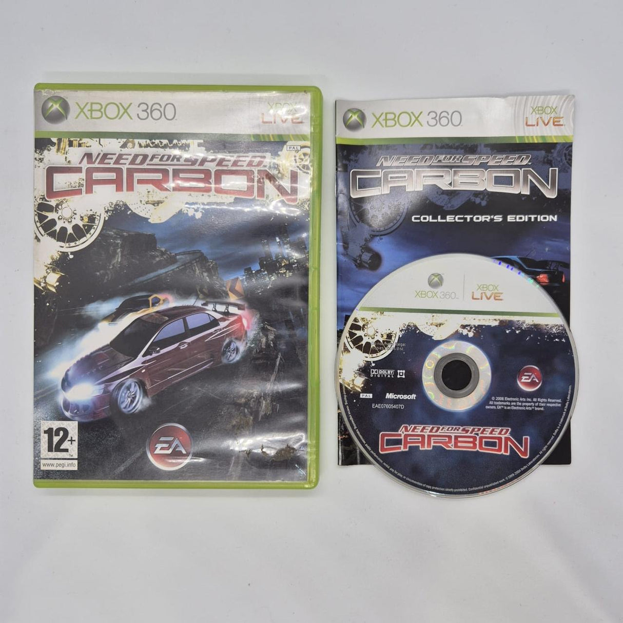 Need For Speed Carbon Collector's Edition Xbox 360 Game + Manual PAL