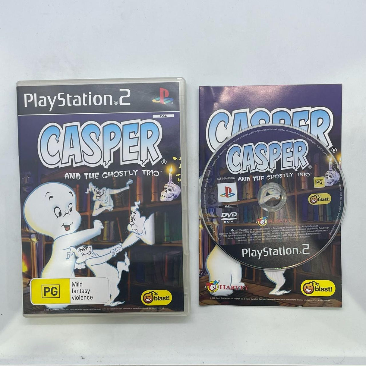 Casper And The Ghostly Trio PS2 Playstation 2 Game + Manual PAL