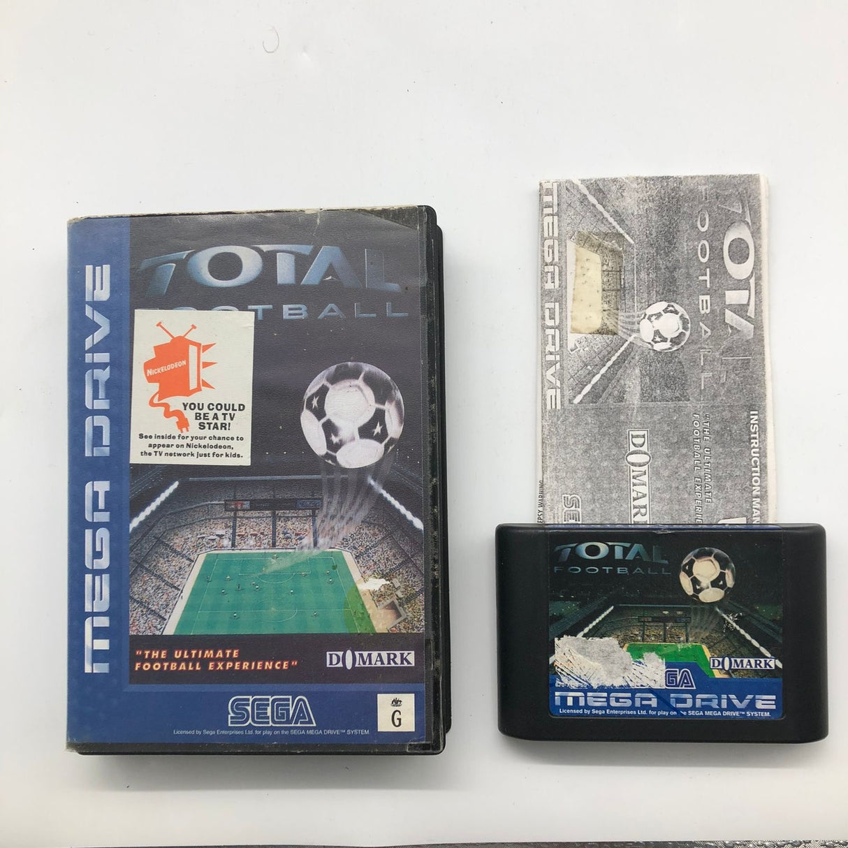 Total Football Sega Mega Drive Game + Manual PAL