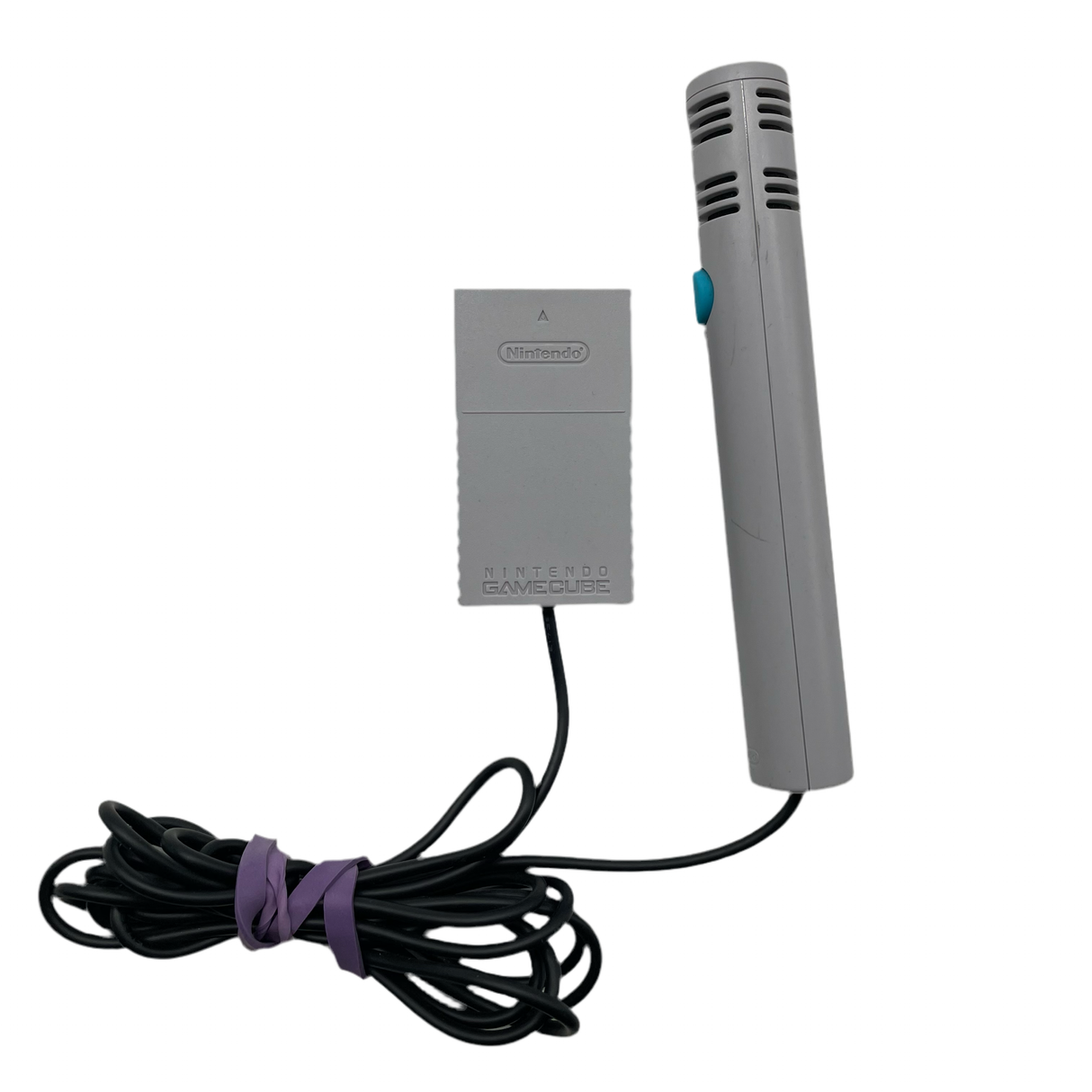 Nintendo GameCube Microphone Silver Grey Accessory