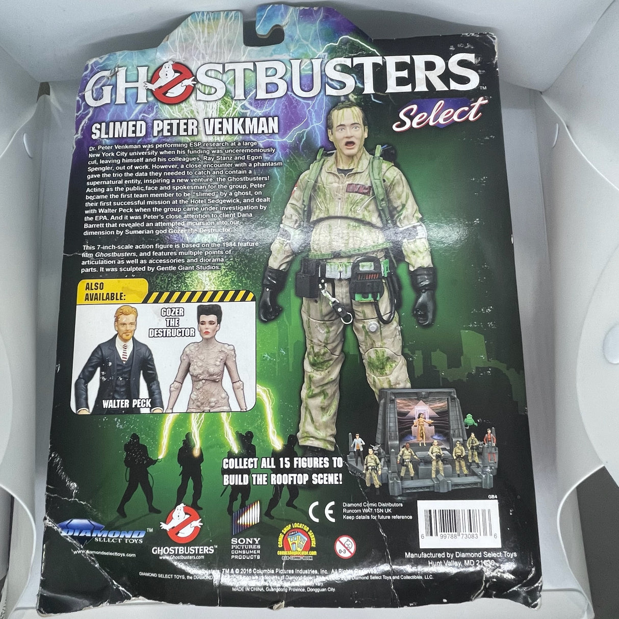 Ghostbusters Slimed Peter Venkman Diamond Select Action Figure