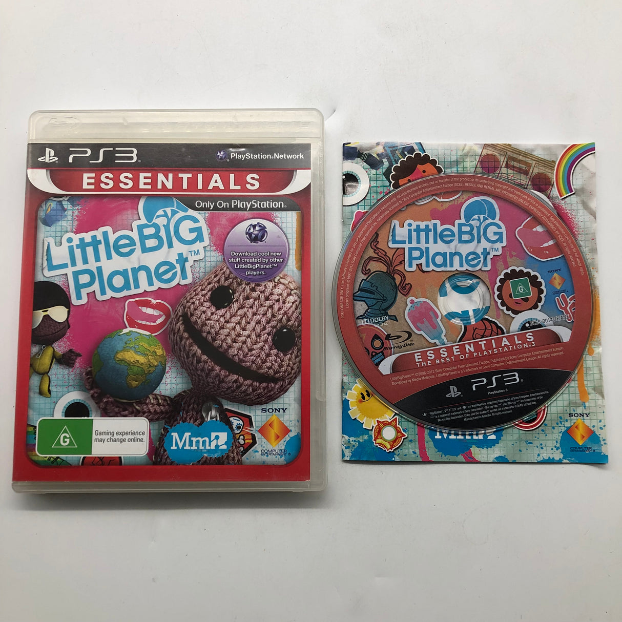 Little Big Planet PS3 Playstation 3 Game + Manual 25AU4