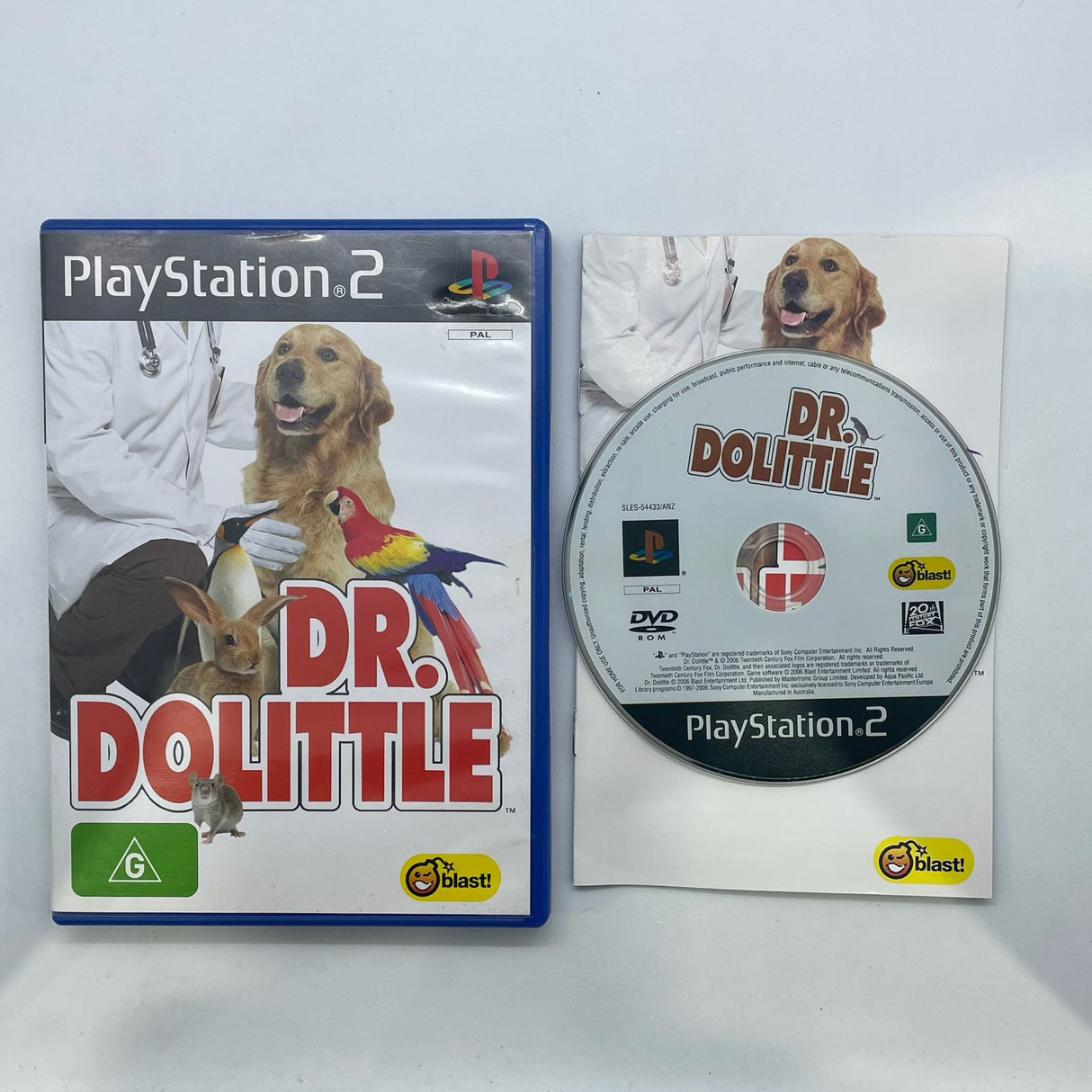 Dr. Dolittle PS2 Playstation 2 Game + Manual PAL