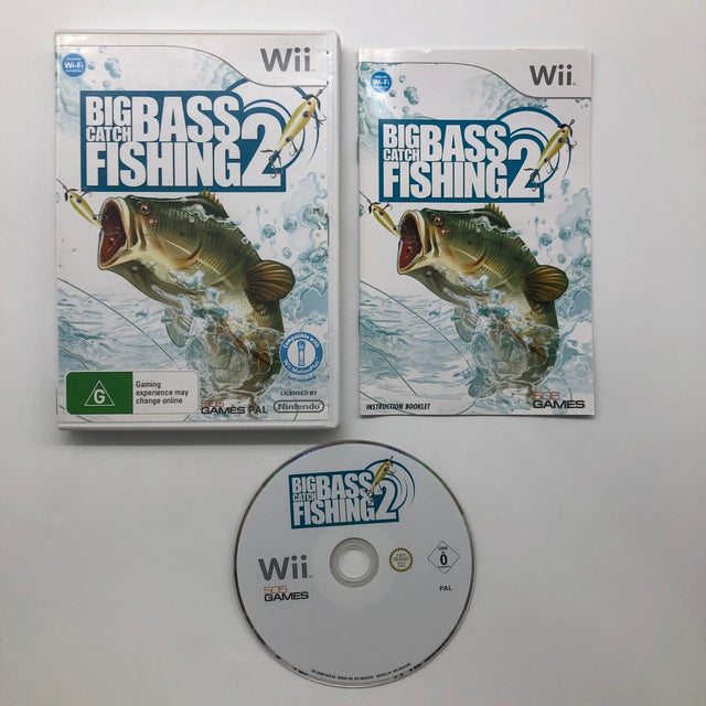 Big Catch Bass Fishing 2 Nintendo Wii Game + Manual PAL 28A4 - Trippy Trades 