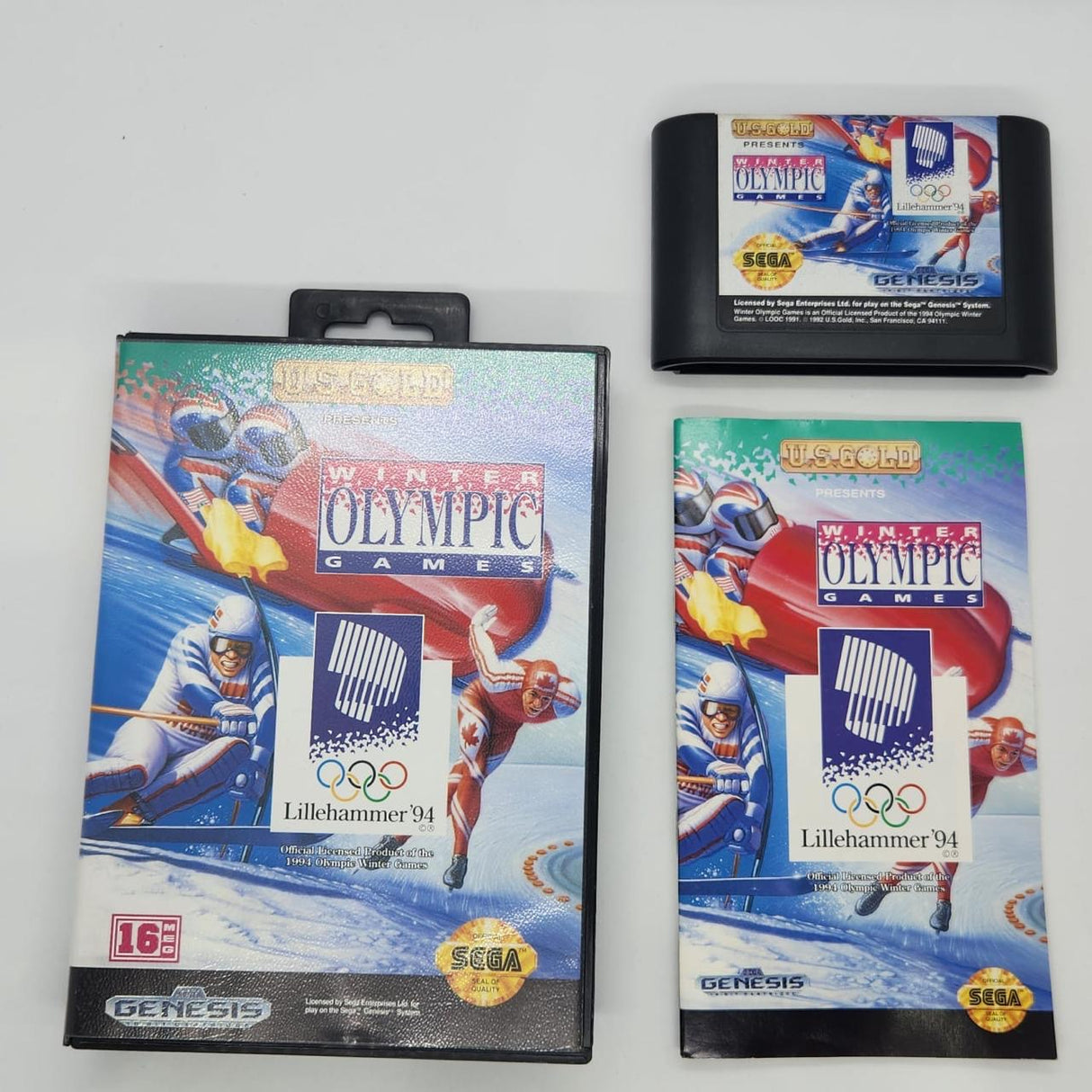 Winter Olympics Lillehammer '94 Sega Mega Drive Game + Manual PAL