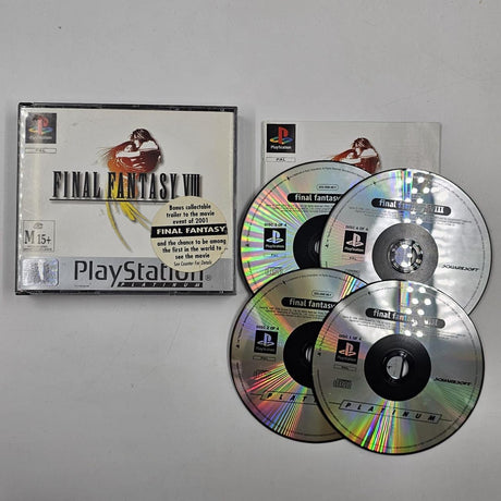 Final Fantasy Viii PS1 Playstation 1 Game + Manual PAL 16JE4 - Trippy Trades 