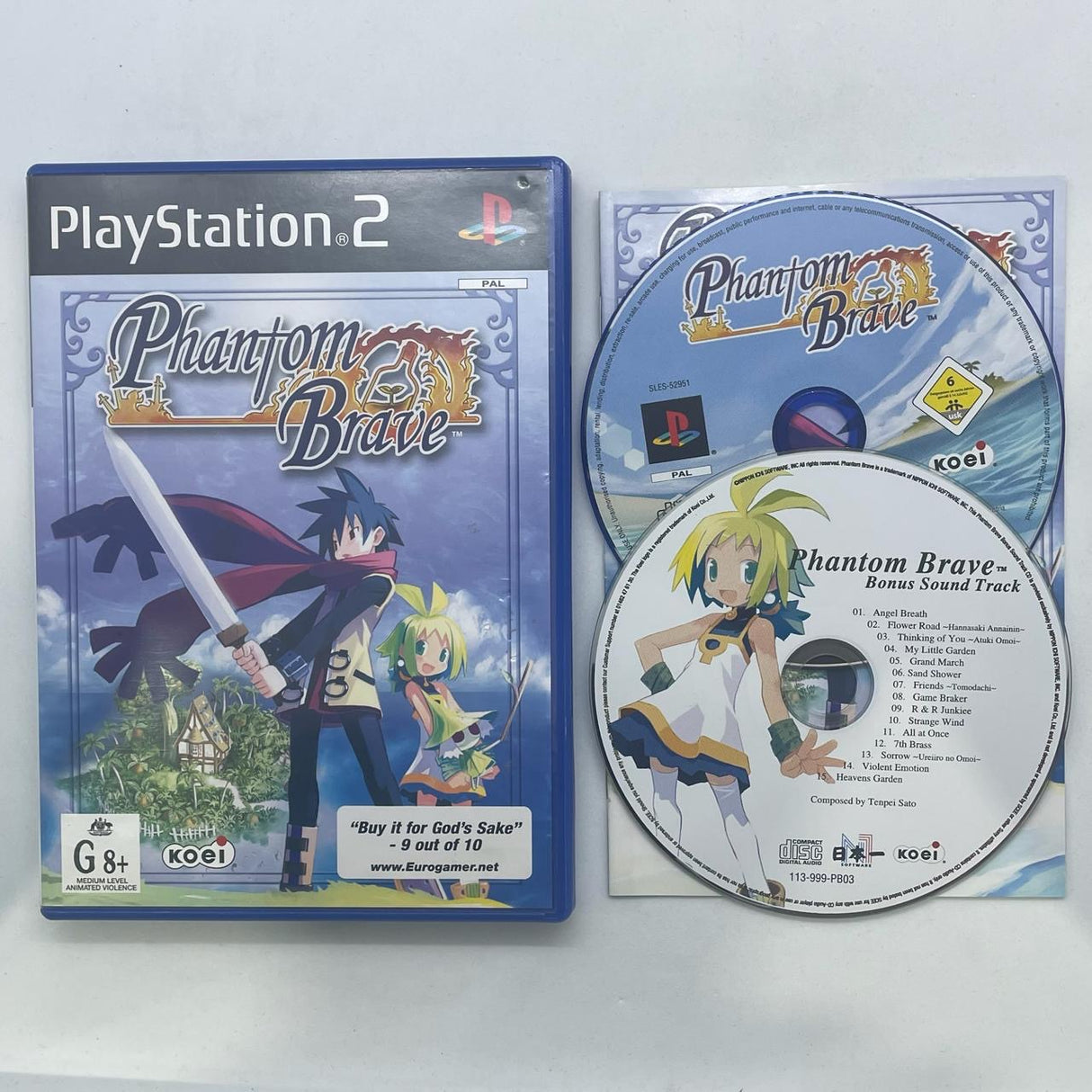 Phantom Brave PS2 Playstation 2 Game + Manual PAL