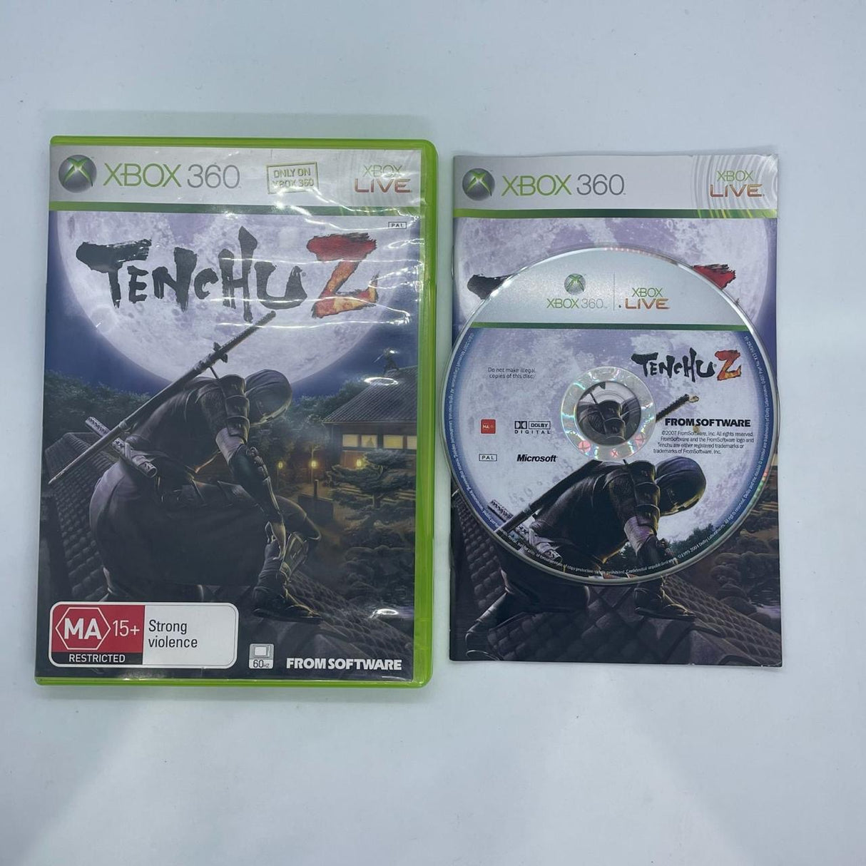 Tenchu Z Xbox 360 Game + Manual PAL