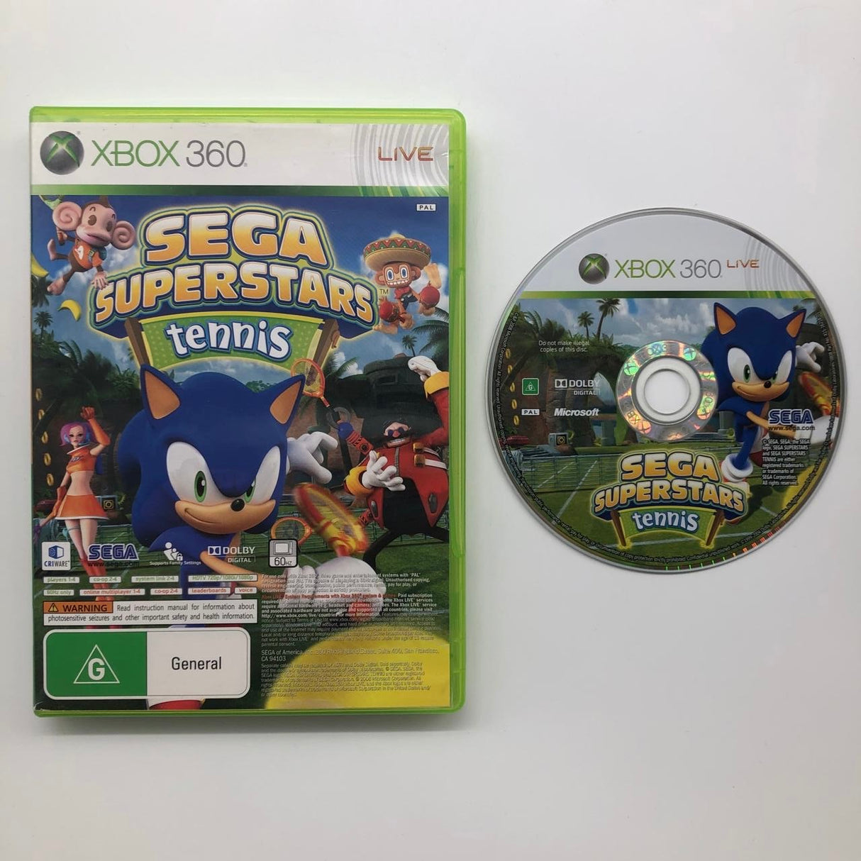 Sega Superstars Tennis Xbox 360 Game PAL 28A4 - Trippy Trades 