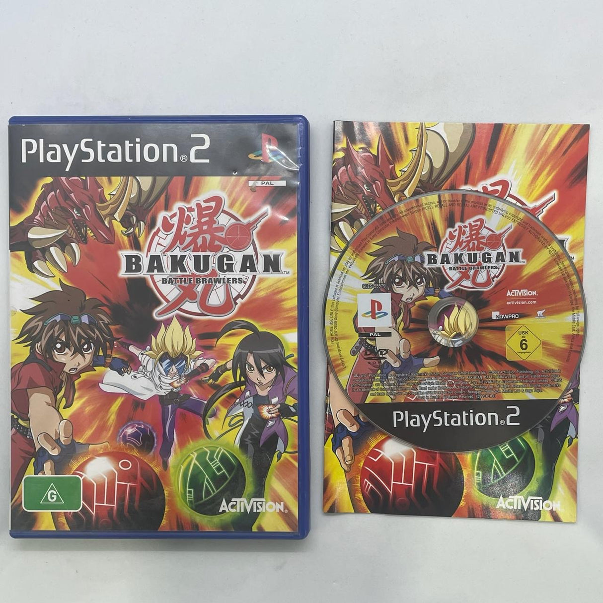 Bakugan Battle Brawlers PS2 Playstation 2 Game + Manual PAL