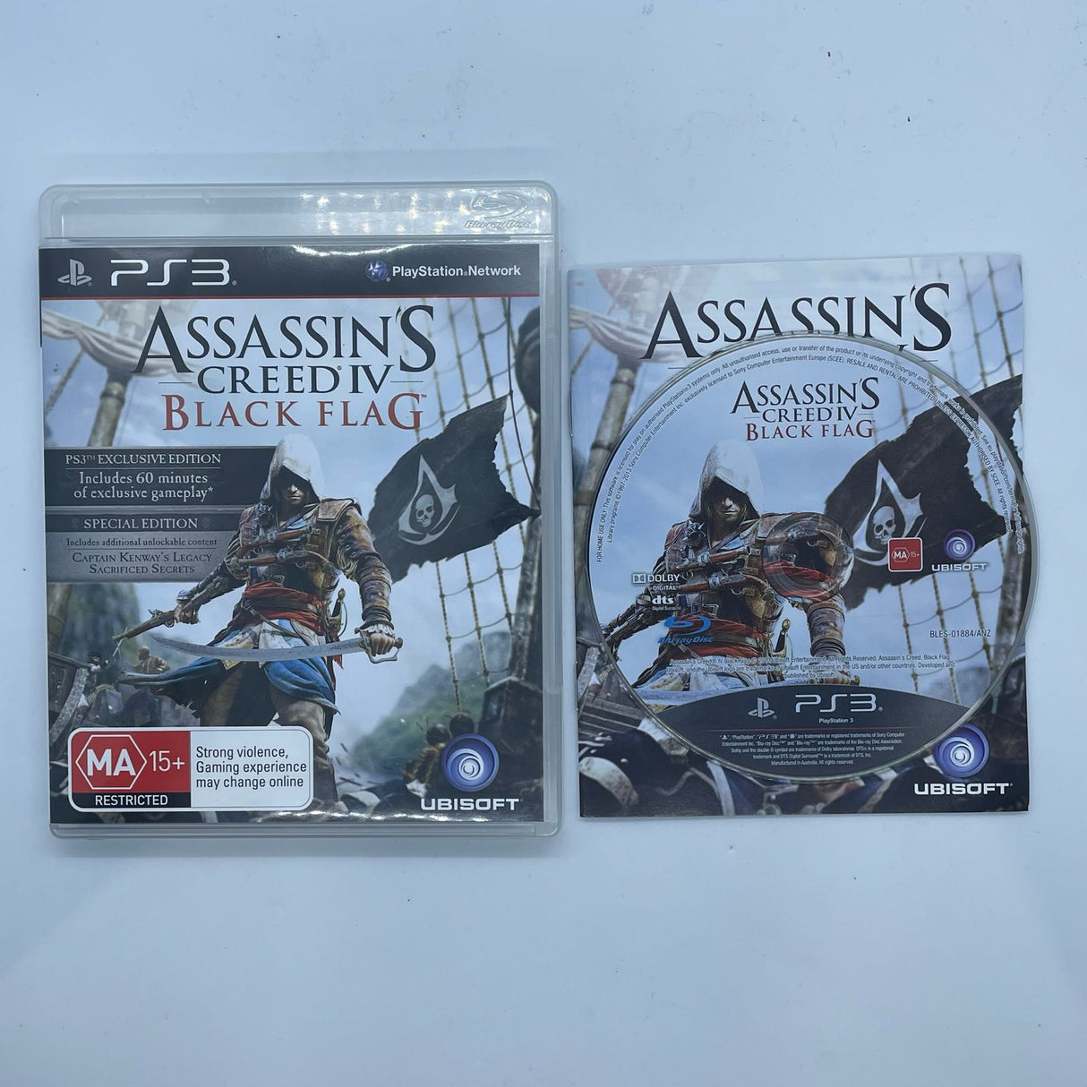 Assassin's Creed IV 4 Black Flag PS3 Playstation 3 Game + Manual