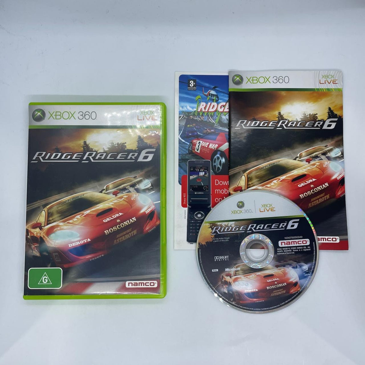 Ridge Racer 6 Xbox 360 Game + Manual PAL