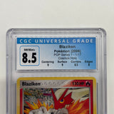 Blaziken 1/17 CGC Graded Pokémon Card 8.5 Cosmos Holo 2006