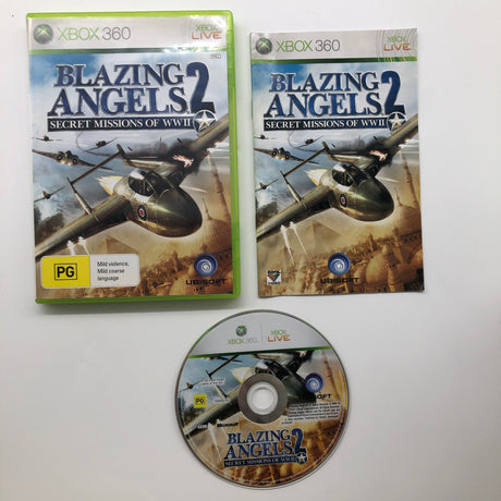 Blazing Angels 2 Secret Missions Of WWII Xbox 360 Game + Manual PAL 28A4 - Trippy Trades 