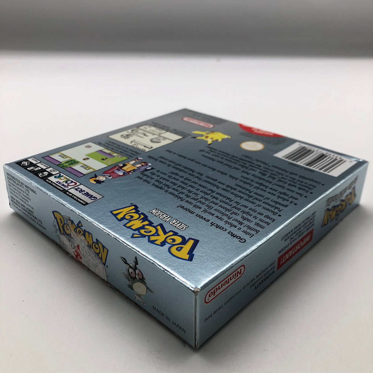 Pokemon Silver Version Nintendo Gameboy Color / Colour Game Boxed Complete 25AU4