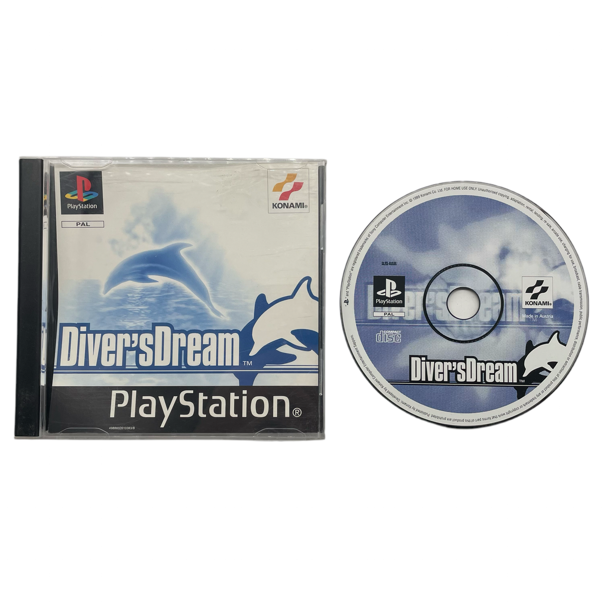 Diver’s Dream PlayStation 1 PS1 Game + Manual PAL