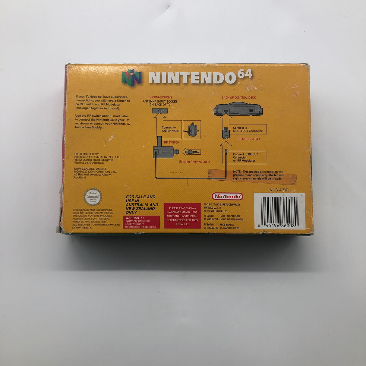 Nintendo 64 N64 RF Switch/RF Modulator Boxed 28A4 - Trippy Trades 