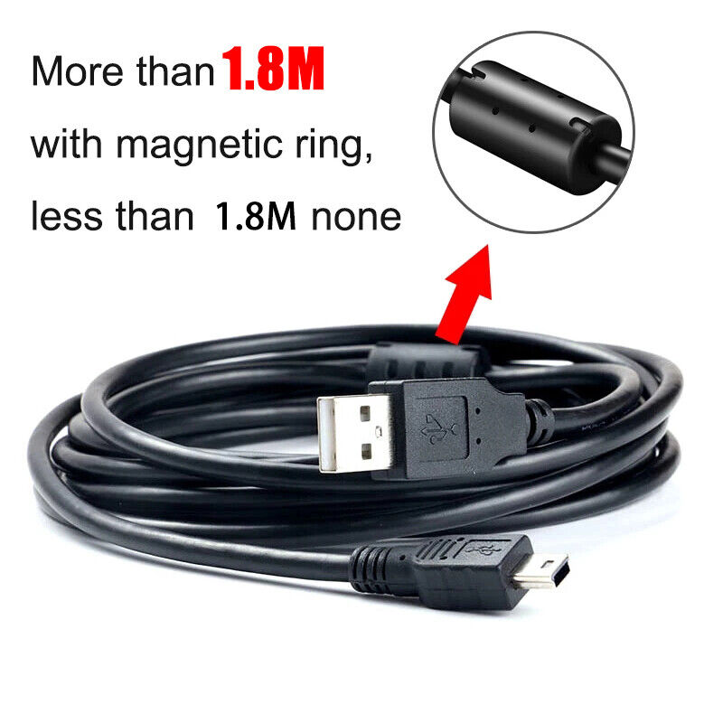 PS3 Controller Charger Cable 1.8m/6ft, Mini USB Data Charging Cord Playstation 3