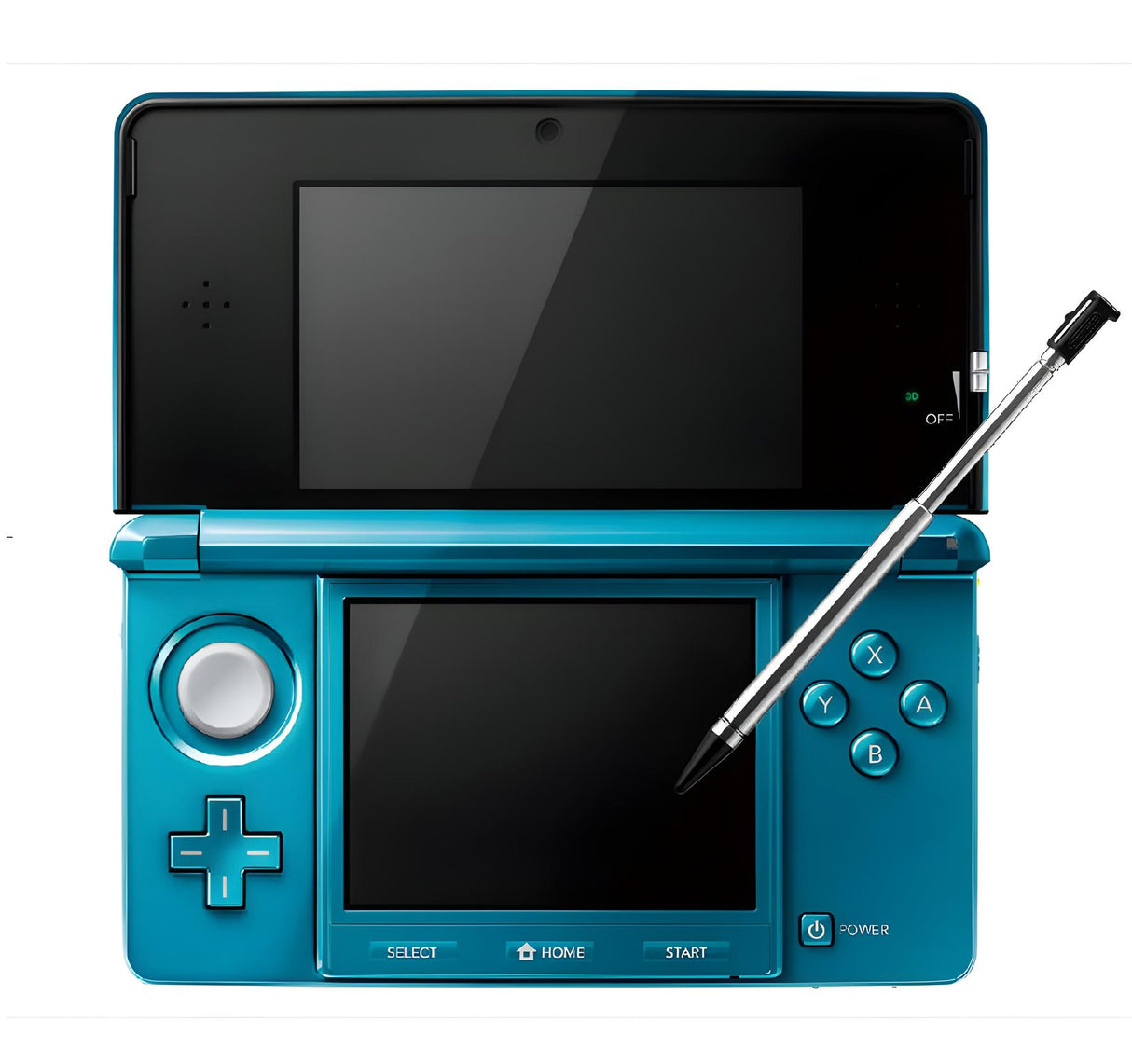 Nintendo 3DS Aqua Blue Console + Charger