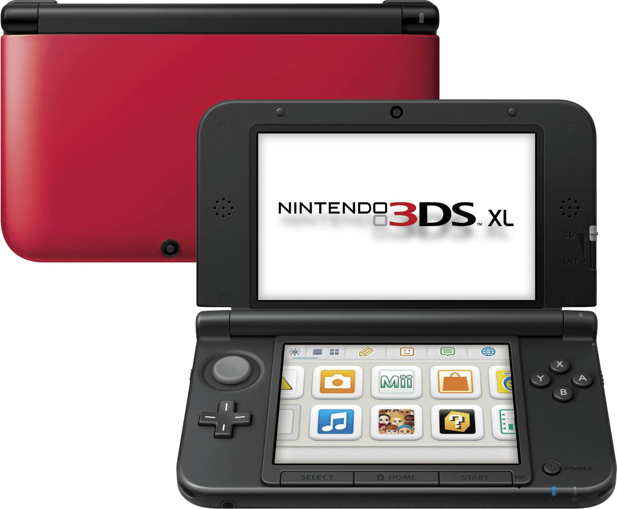 Nintendo 3DS XL Red/Black Console + Charger