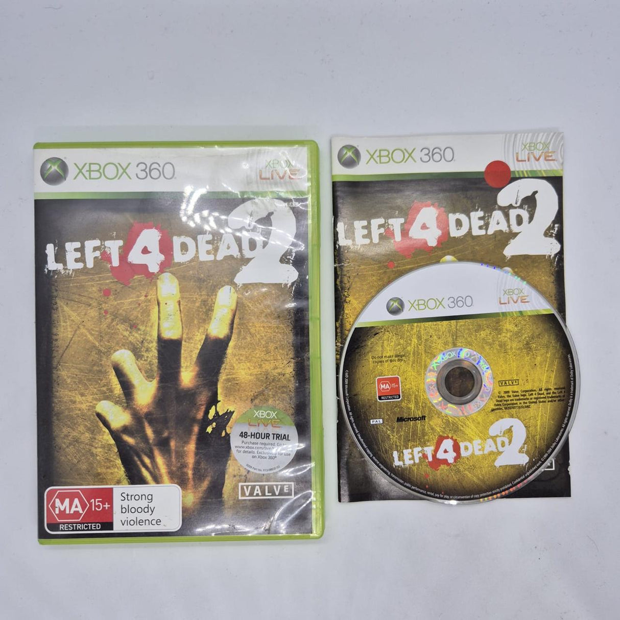 Left 4 Dead 2 Xbox 360 Game + Manual PAL