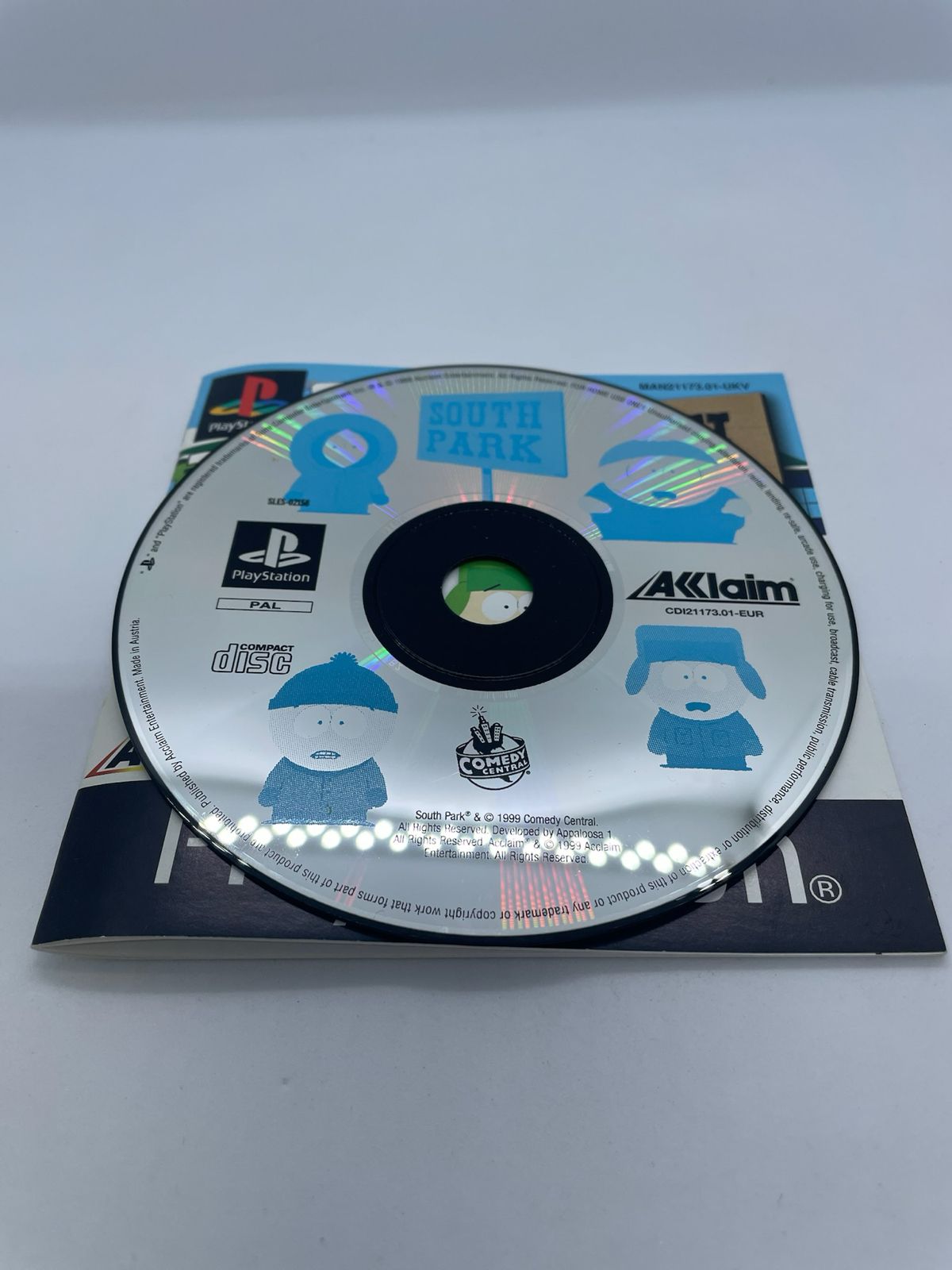 South Park PS1 Playstation 1 Game + Manual PAL