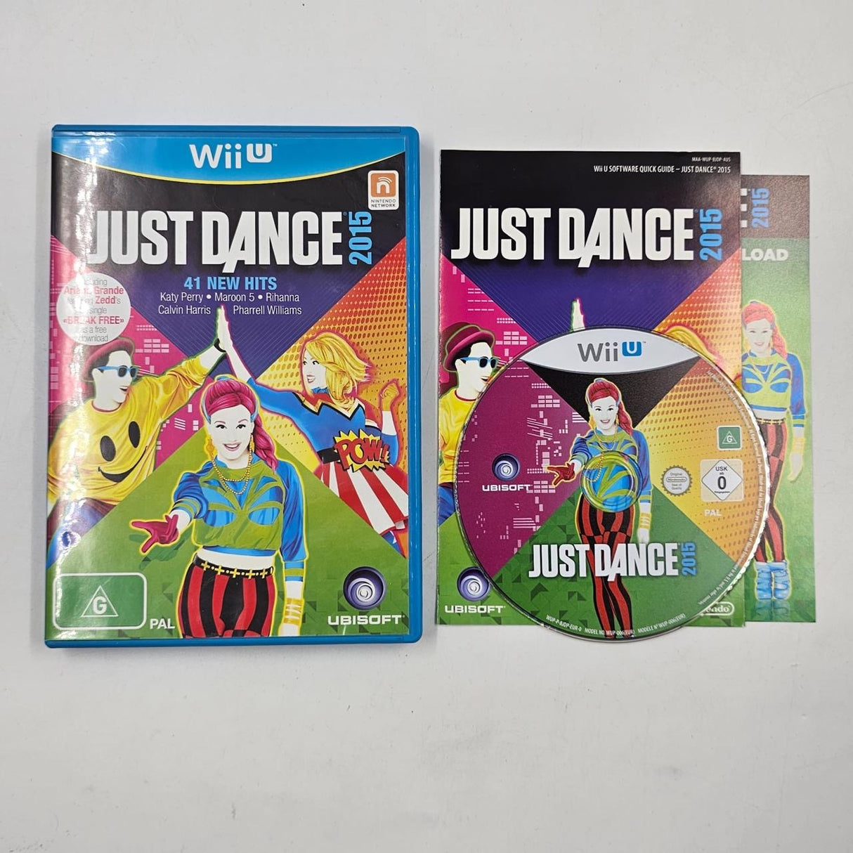 Just Dance 2015 Nintendo Wii U Game + Manual PAL 9JE4 - Trippy Trades 