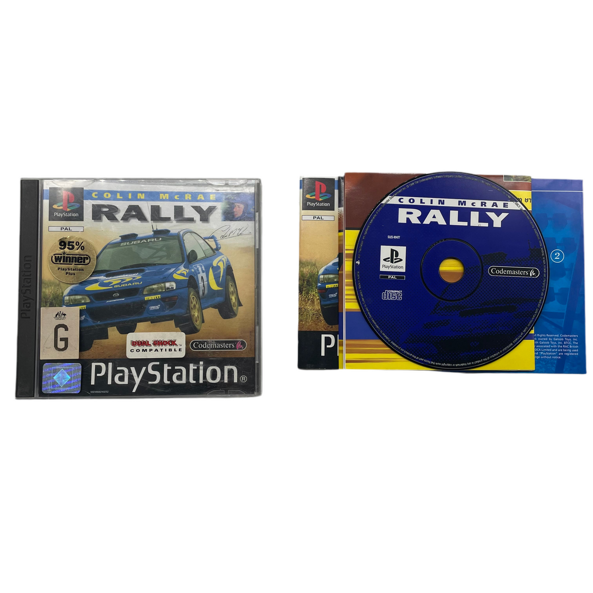 Colin McRae Rally PlayStation 1 PS1 Game + Manual PAL