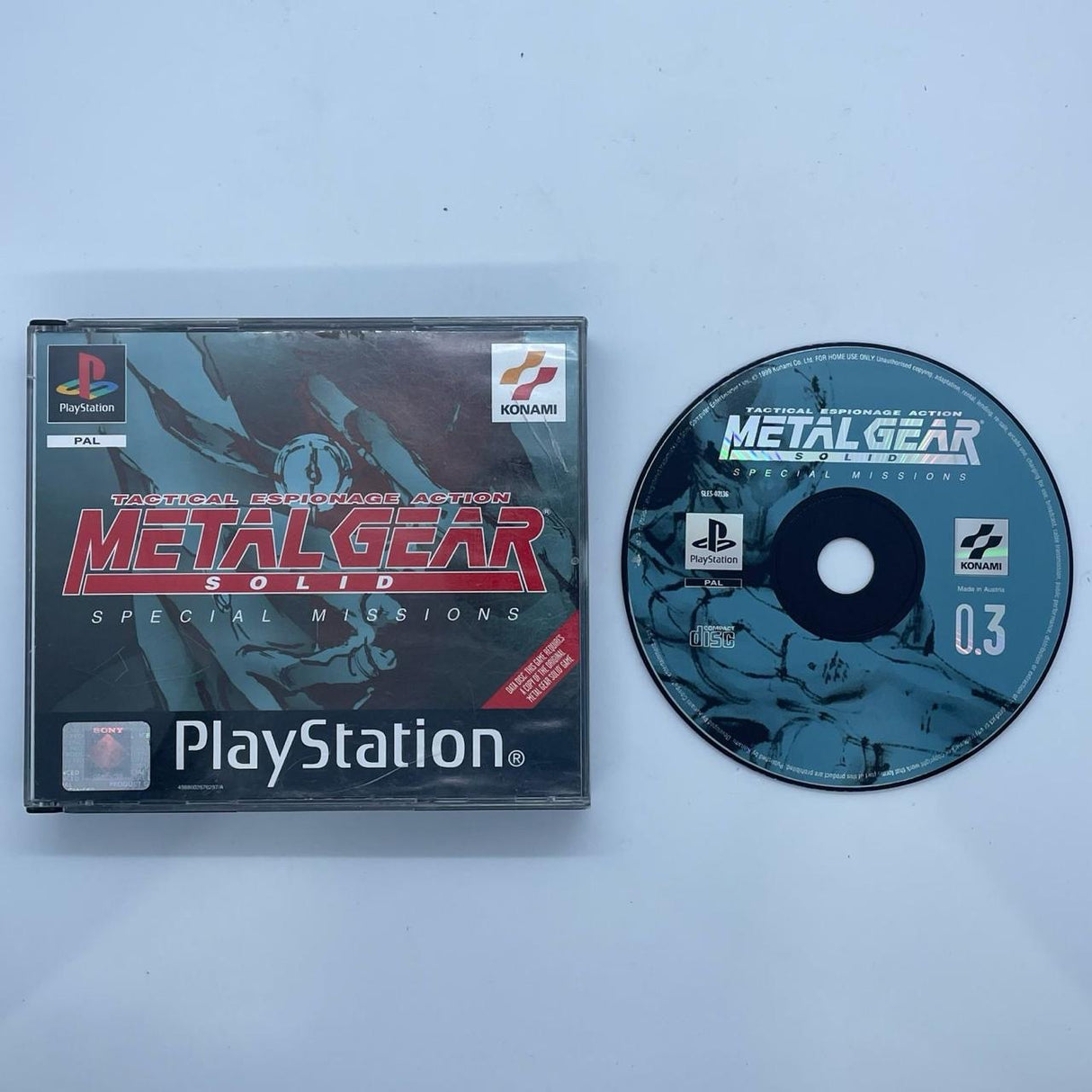 Metal Gear Solid Special Missions PS1 Playstation 1 Game PAL