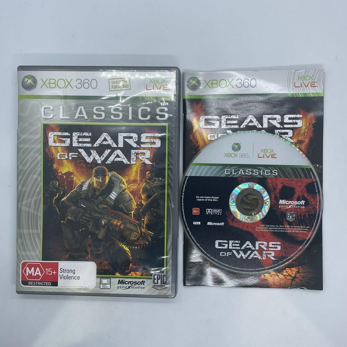 Gears of War Xbox 360 Game + Manual PAL