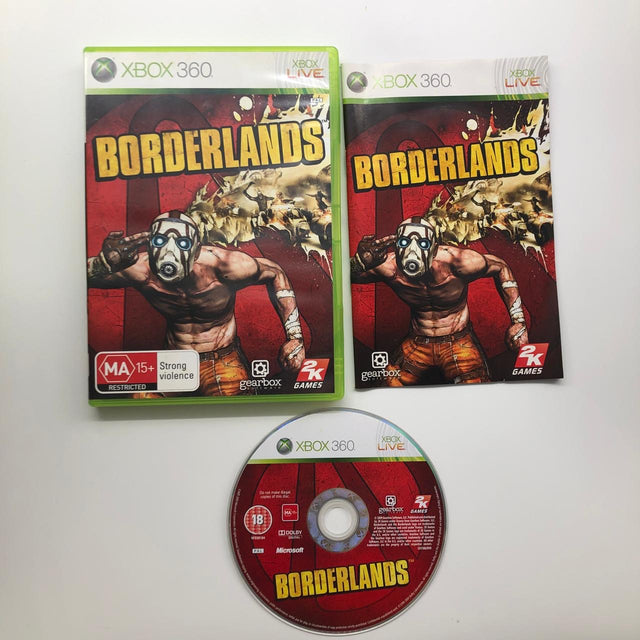 Borderlands Xbox 360 Game + Manual PAL 28A4 - Trippy Trades 