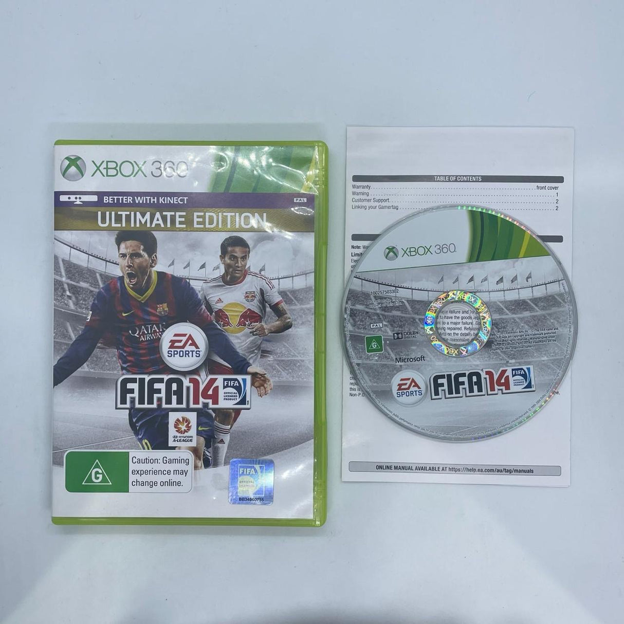 FIFA 14 Xbox 360 Game + Manual PAL