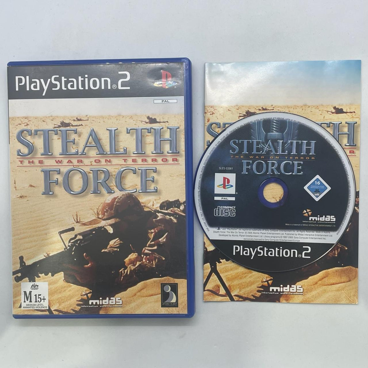 Stealth Force The War On Terror PS2 Playstation 2 Game + Manual PAL