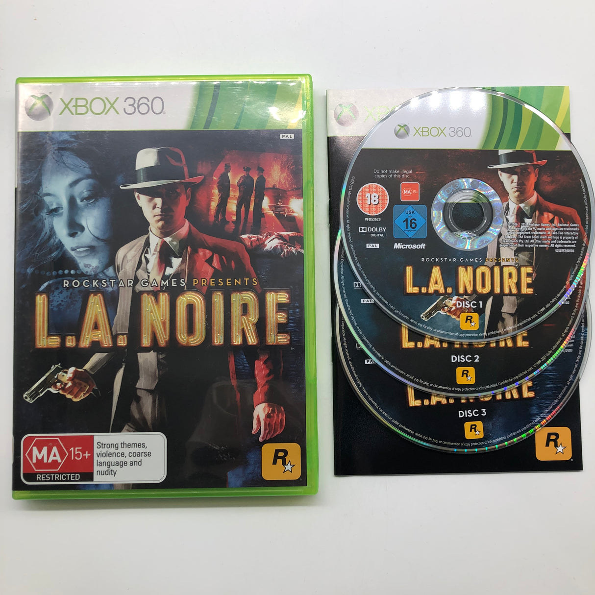 LA Noire Xbox 360 Game + Manual PAL