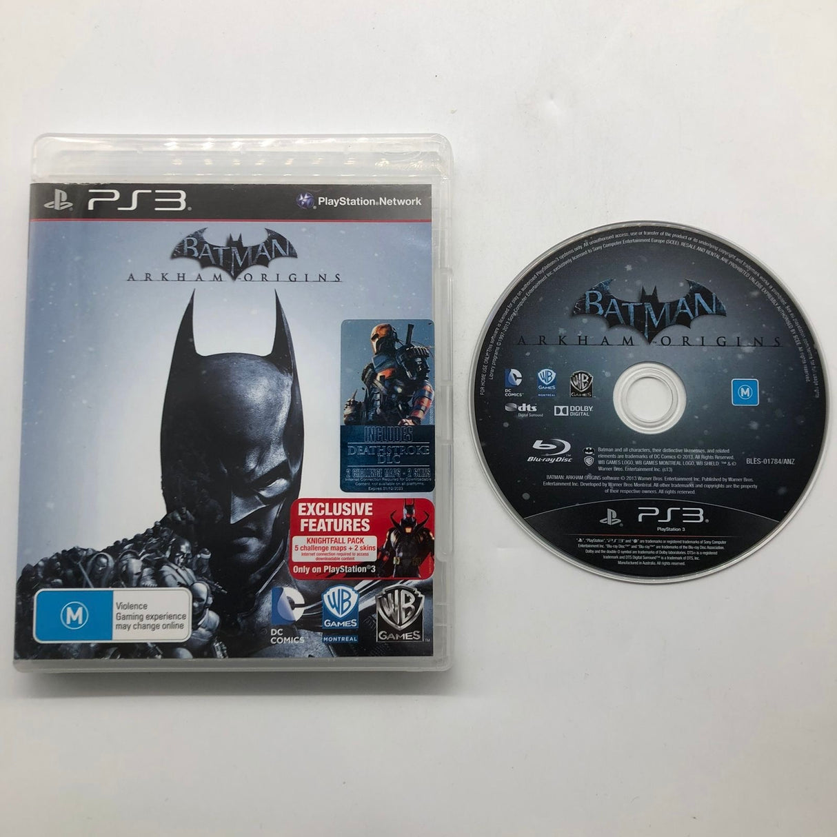 Batman Arkham Origins Playstation 3 PS3 Game + Manual 25AU4