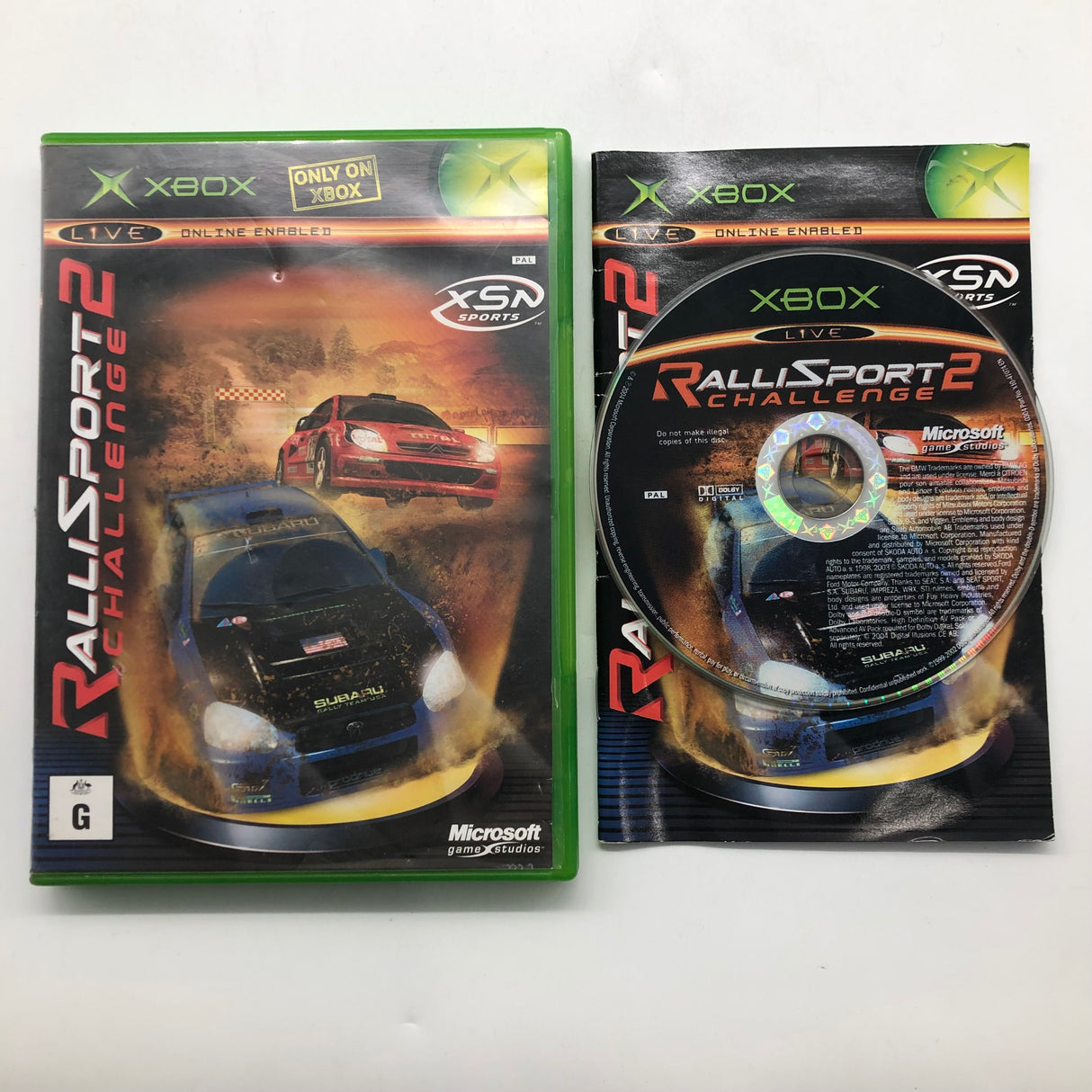 Ralli Sports Challenge 2 Xbox Original Game + Manual PAL