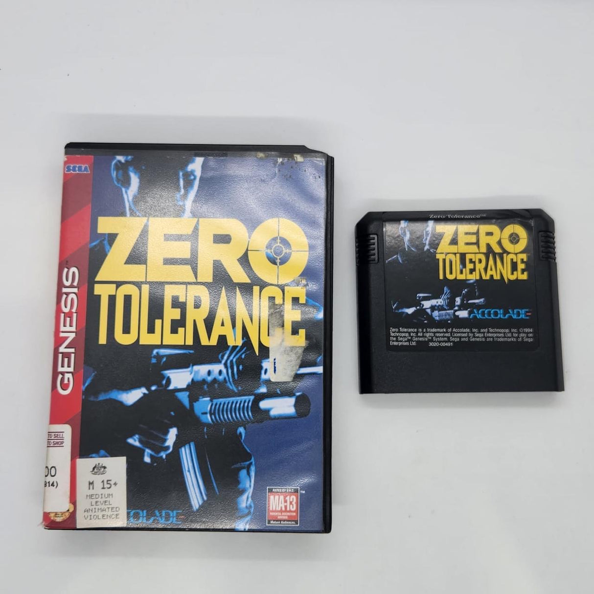 Zero Tolerance Sega Mega Drive Game PAL