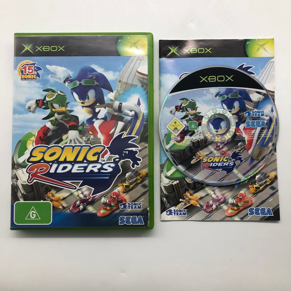 Sonic Riders Xbox Original Game + Manual PAL