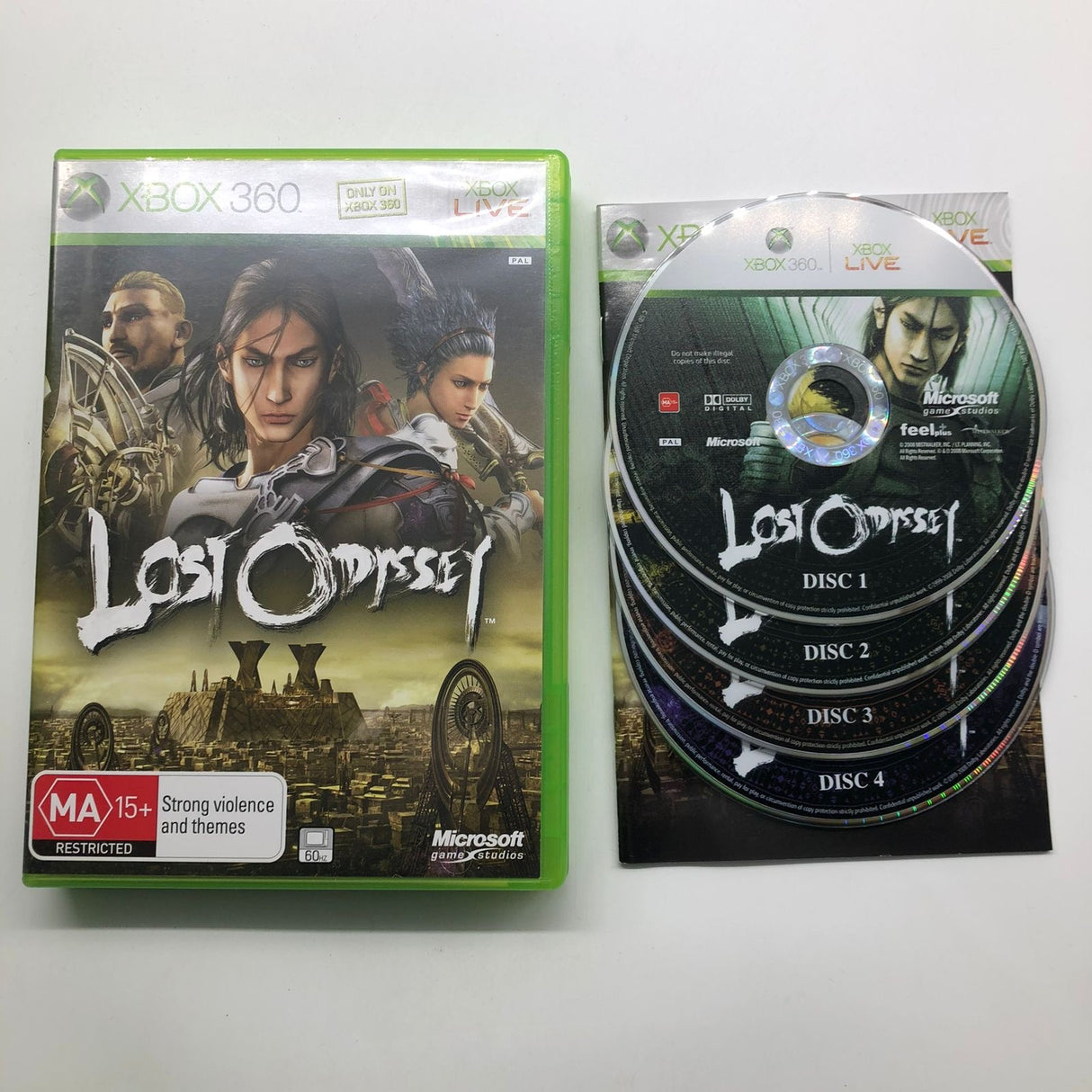 Lost Odyssey Xbox 360 Game + Manual PAL