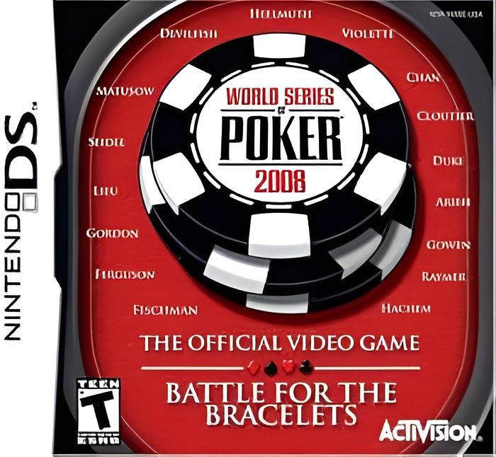 World Series of Poker 2008 Battle for the Bracelets Nintendo DS NDS Game PAL