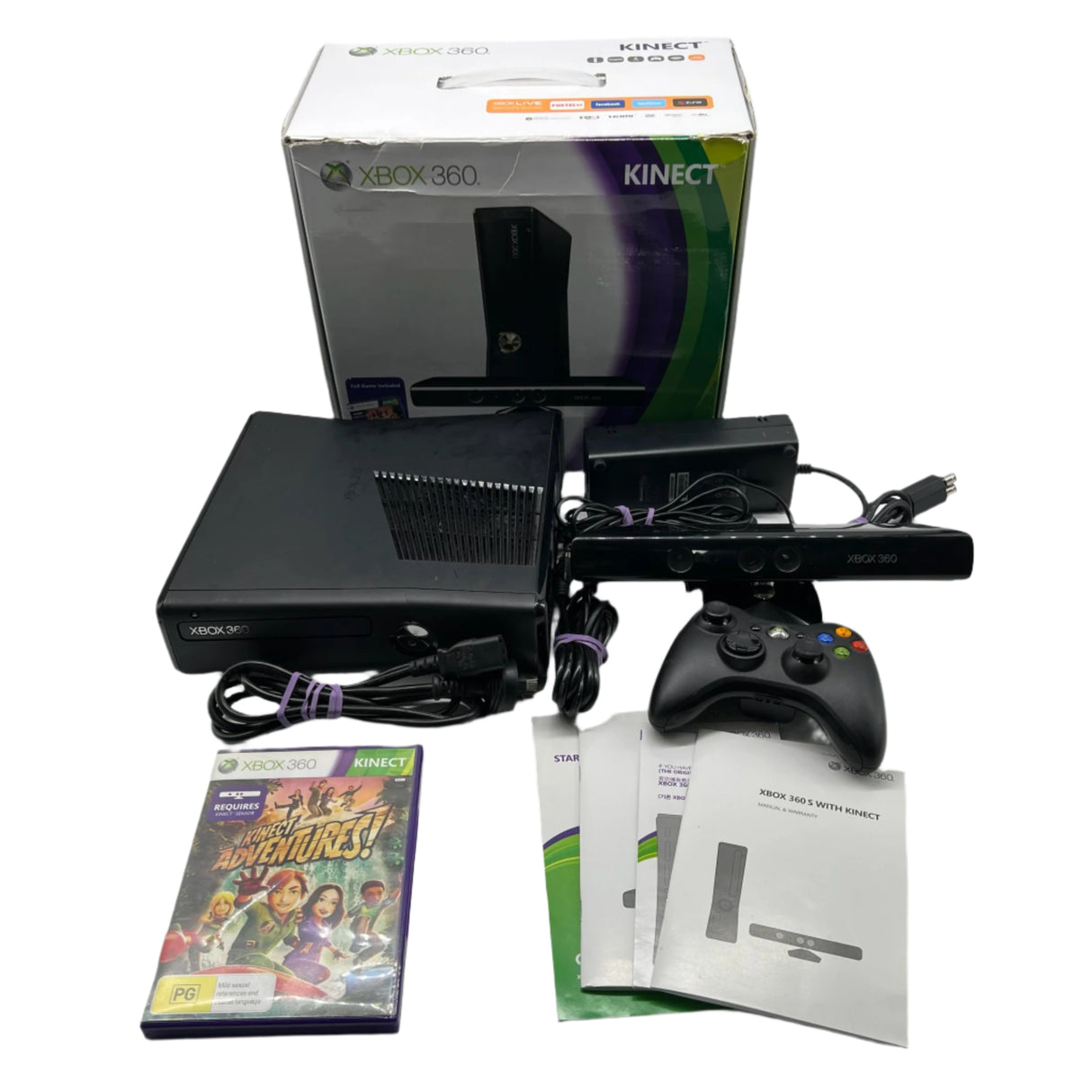 Xbox 360 S Kinect Console 4GB Black Boxed