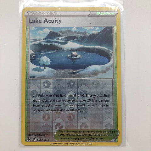 Lake Acuity Pokemon Card 160/196 Lost Origin 28A4