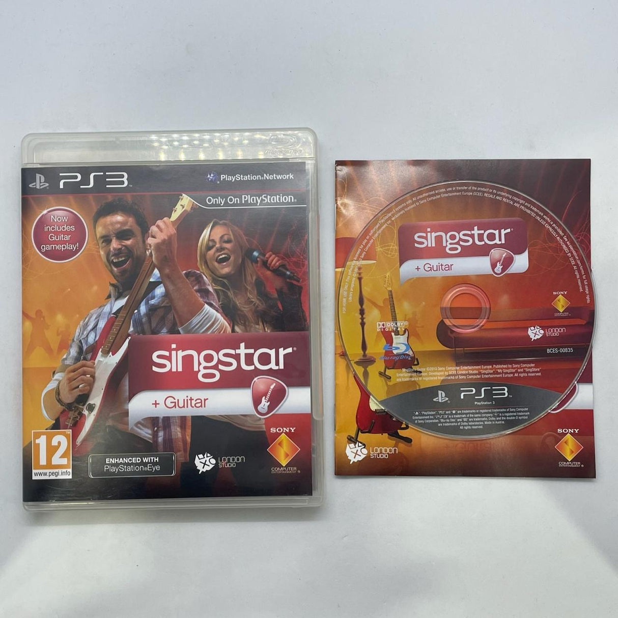 Singstar Guitar PS3 Playstation 3 Game + Manual