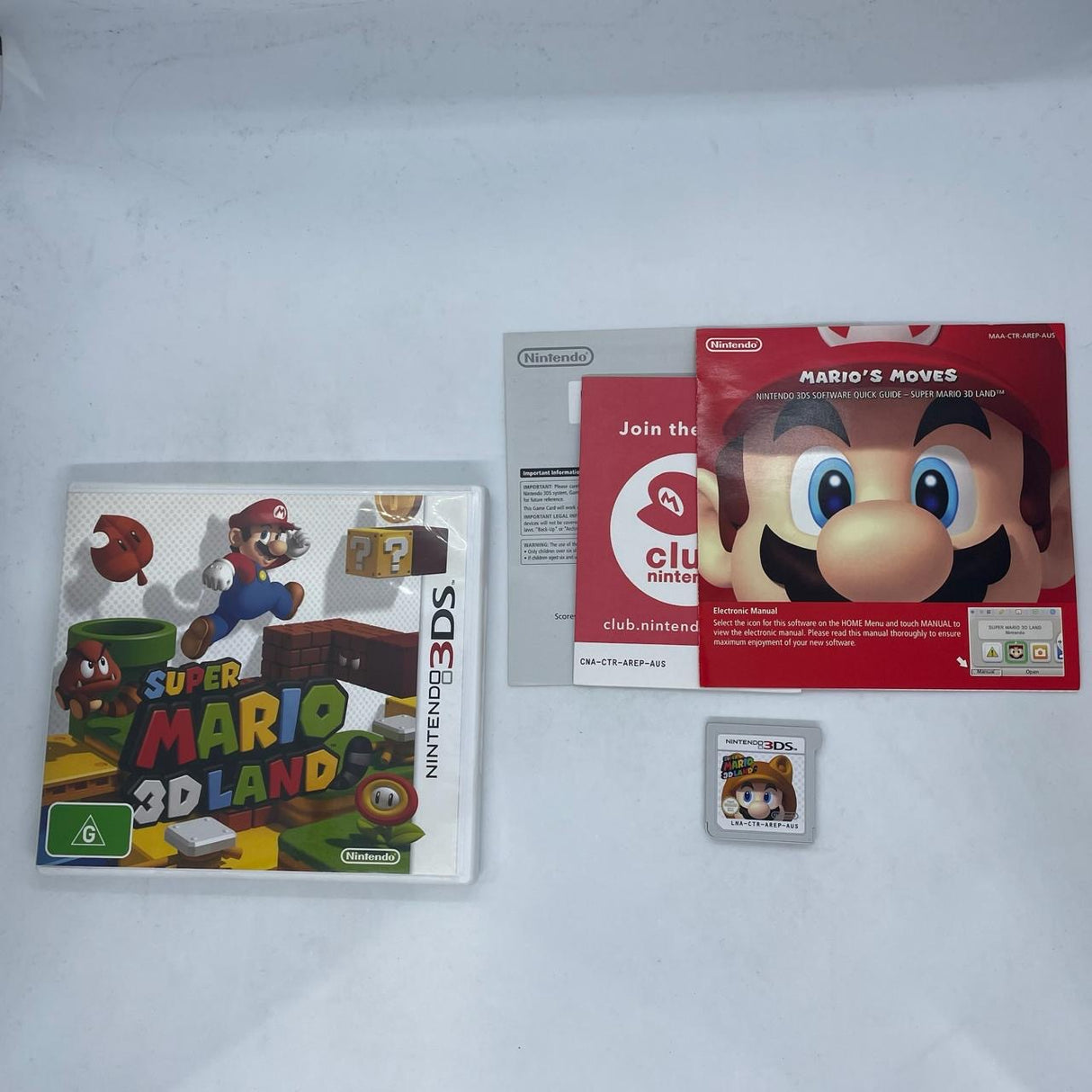 Super Mario 3D Land Nintendo 3DS Game + Manual PAL