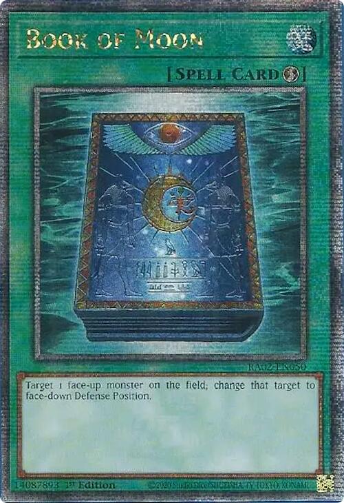 Book of Moon (Quarter Century Secret Rare) [RA02-EN050] Quarter Century Secret Rare