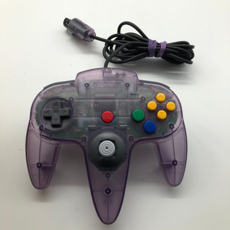 Nintendo 64 N64 Clear Purple Controller Boxed PAL 9JE4 - Trippy Trades 